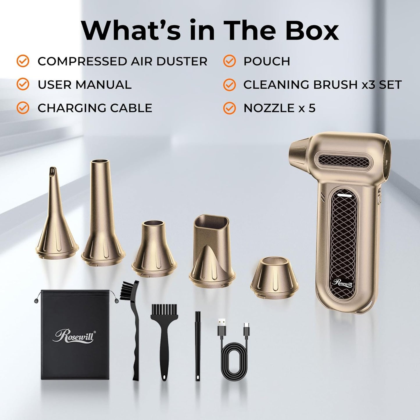 Revolutionary Electric Air Duster - 130,000 RPM Cordless Blower with Turbo Mode & 4-Gear Adjustable Speed for Ultimate Cleaning Power!