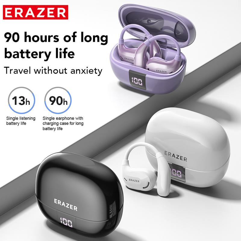 ERAZER Xt66Pro OWS Wireless Bluetooth Earphones - Premium HIFI Sound Quality with Built-In Microphone and Lightweight Design