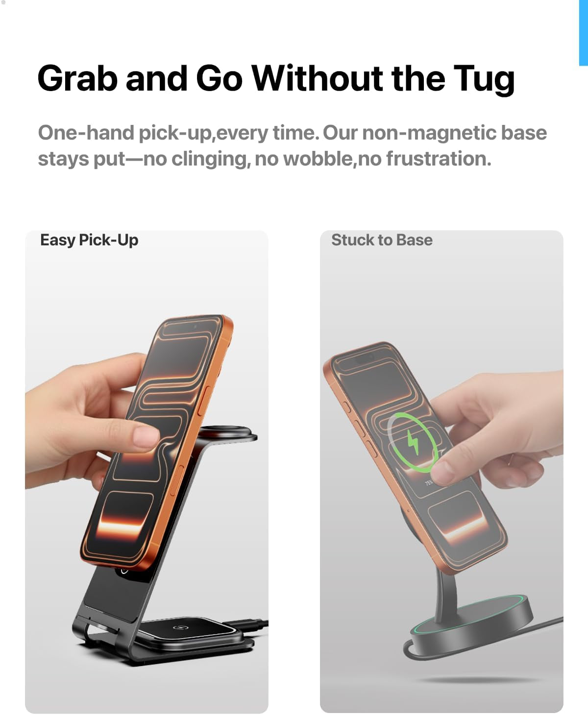 Aluminum 3 in 1 Wireless Charging Station for Iphone 17 16 15 14 13 12 11 Pro Max XR, Wireless Charger for Apple Watch 11 10 9 8 7 Ultra SE 3 2, Phone Charger for Airpods 4 Pro 2 3 (Grey)