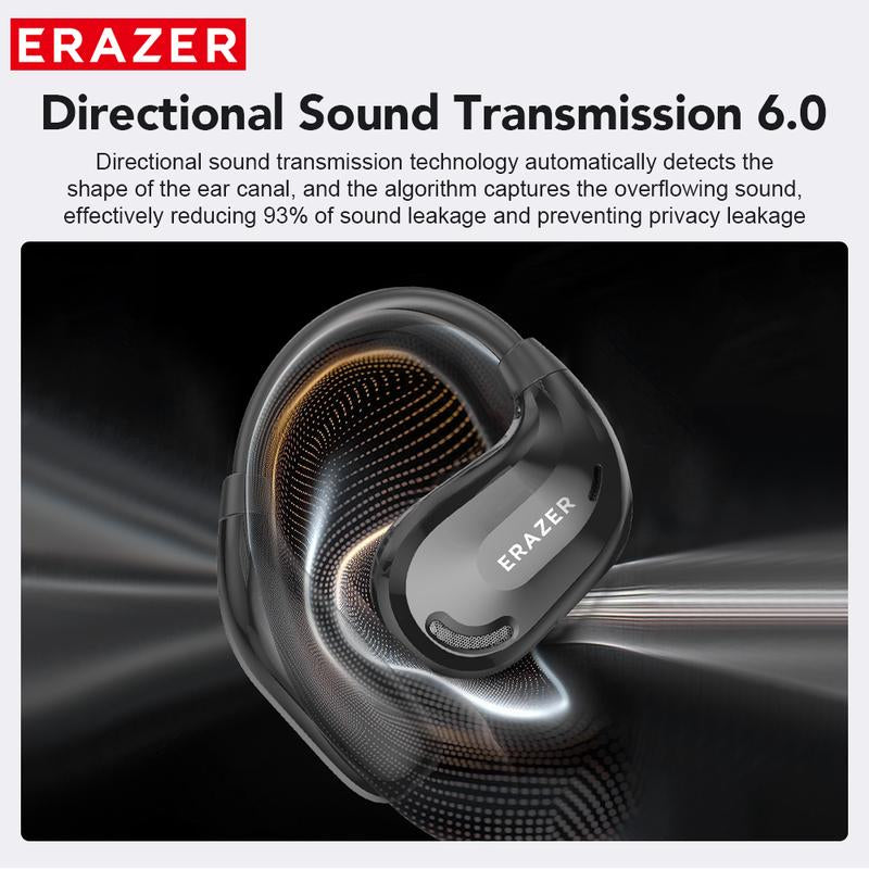ERAZER Xt66Pro OWS Wireless Bluetooth Earphones - Premium HIFI Sound Quality with Built-In Microphone and Lightweight Design