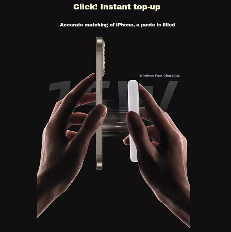 10000mAh Magnetic Power Bank - Wireless Portable Charger with Fast Charging for iPhone 12-16 Series, Compact and Efficient
